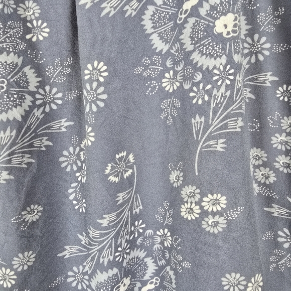 Madewell Paperbag Button Front Mini Skirt Blue Dandelion Floral Print Size XL - Picture 7 of 11